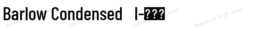 Barlow Condensed   I字体转换